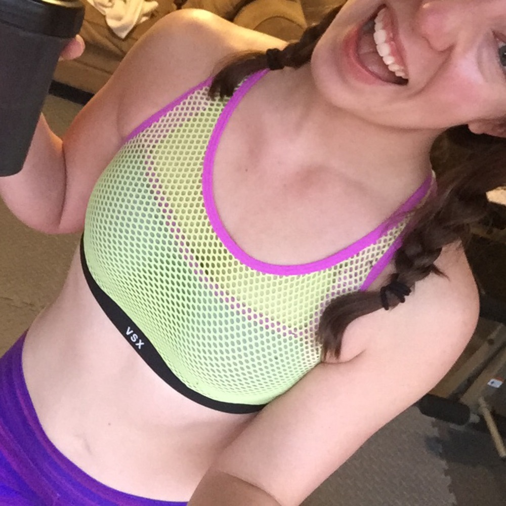 Victoria’s Secret VSX Neon Mesh Sports Bra